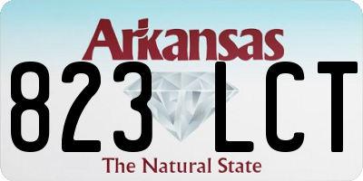 AR license plate 823LCT