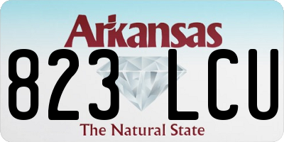 AR license plate 823LCU
