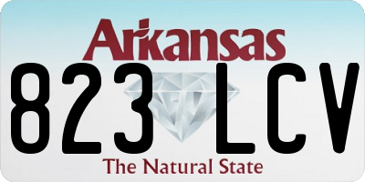 AR license plate 823LCV