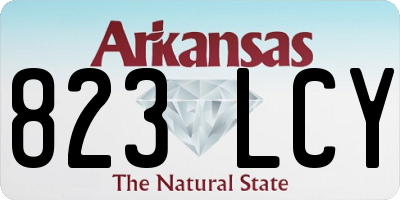 AR license plate 823LCY