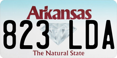 AR license plate 823LDA