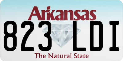AR license plate 823LDI