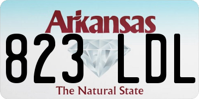 AR license plate 823LDL