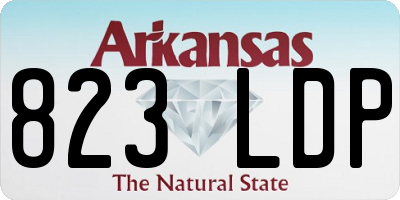 AR license plate 823LDP