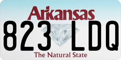 AR license plate 823LDQ