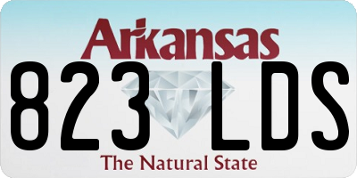 AR license plate 823LDS