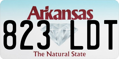 AR license plate 823LDT