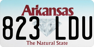 AR license plate 823LDU