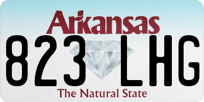 AR license plate 823LHG