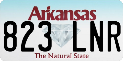 AR license plate 823LNR