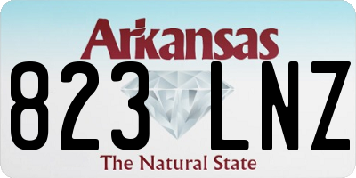 AR license plate 823LNZ