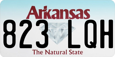 AR license plate 823LQH