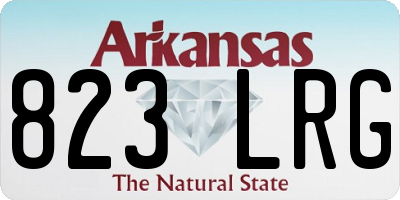 AR license plate 823LRG