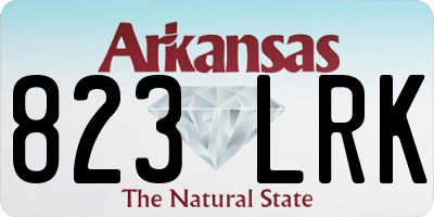 AR license plate 823LRK