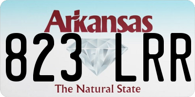 AR license plate 823LRR