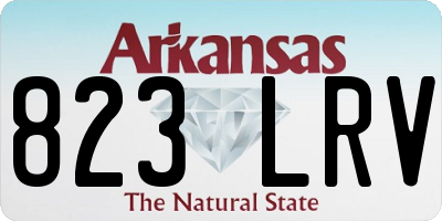 AR license plate 823LRV