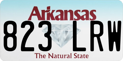 AR license plate 823LRW