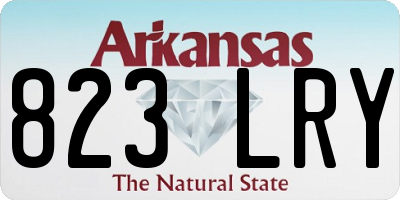 AR license plate 823LRY