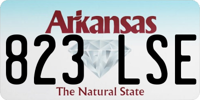 AR license plate 823LSE