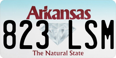AR license plate 823LSM