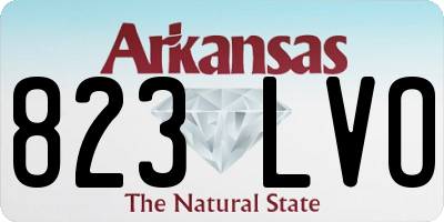 AR license plate 823LVO