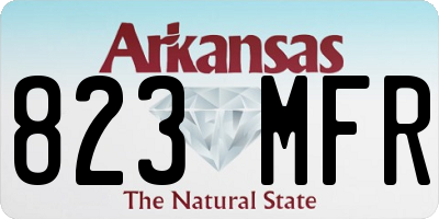 AR license plate 823MFR