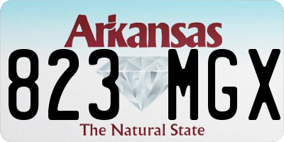 AR license plate 823MGX