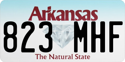 AR license plate 823MHF