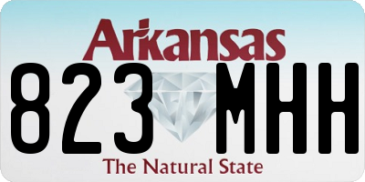 AR license plate 823MHH