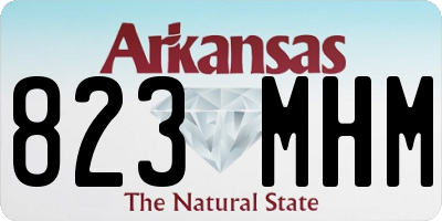 AR license plate 823MHM