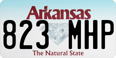 AR license plate 823MHP