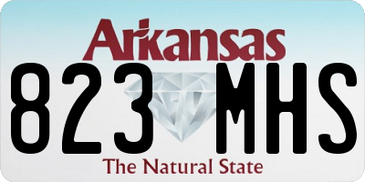 AR license plate 823MHS