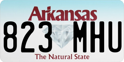 AR license plate 823MHU