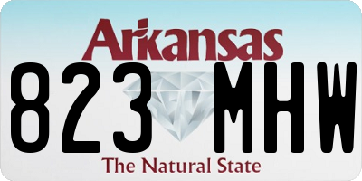 AR license plate 823MHW
