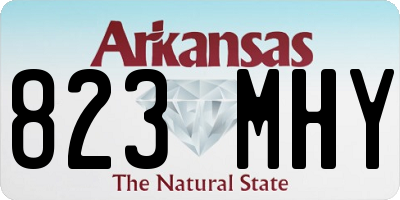 AR license plate 823MHY