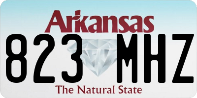 AR license plate 823MHZ