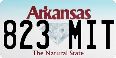 AR license plate 823MIT