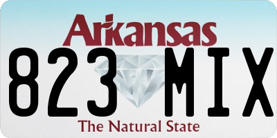 AR license plate 823MIX