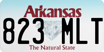 AR license plate 823MLT