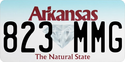 AR license plate 823MMG