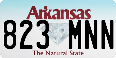 AR license plate 823MNN