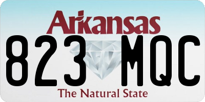 AR license plate 823MQC