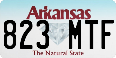 AR license plate 823MTF