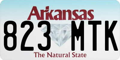 AR license plate 823MTK