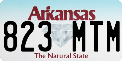 AR license plate 823MTM