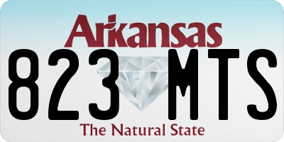AR license plate 823MTS