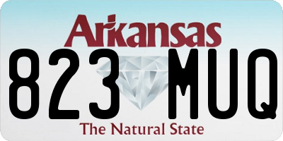 AR license plate 823MUQ