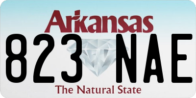 AR license plate 823NAE