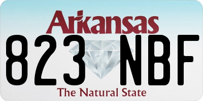 AR license plate 823NBF