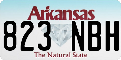 AR license plate 823NBH